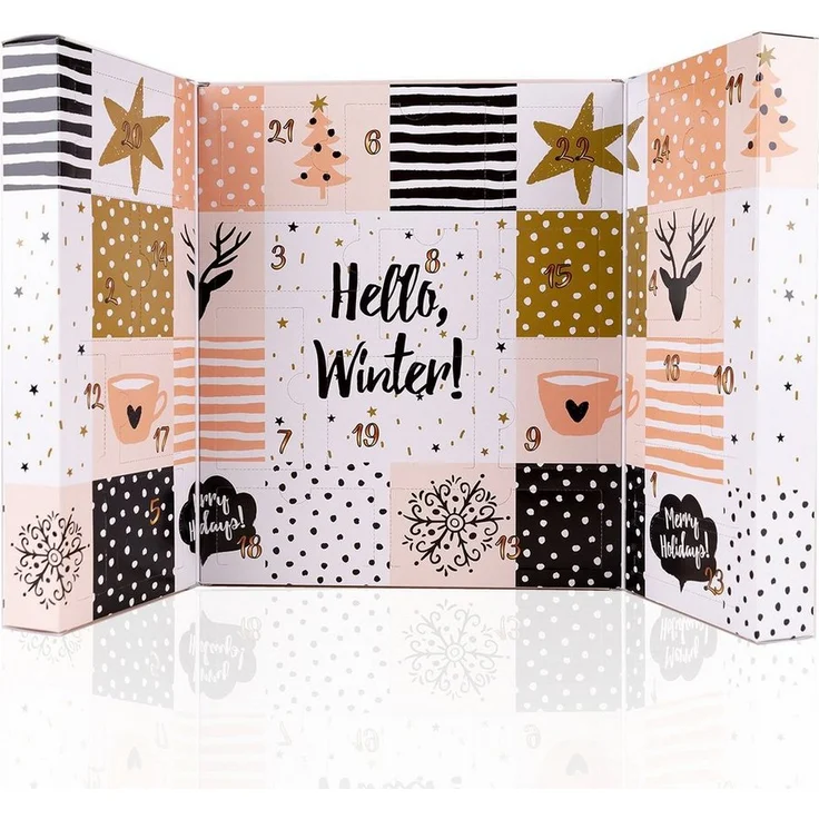 ACCENTRA Adventskalender HELLO WINTER, Dekorative Kosmetik in buchförmiger Box – Bild 1