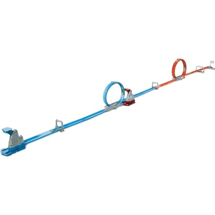 Hot Wheels Zweispurige Looping Rennstrecke GFH85, mit 2 Fahrzeuge im Maßstab 1:64, über 3,6 m Länge, ideal für Kinder von 5 bis 10 Jahren – Bild 5