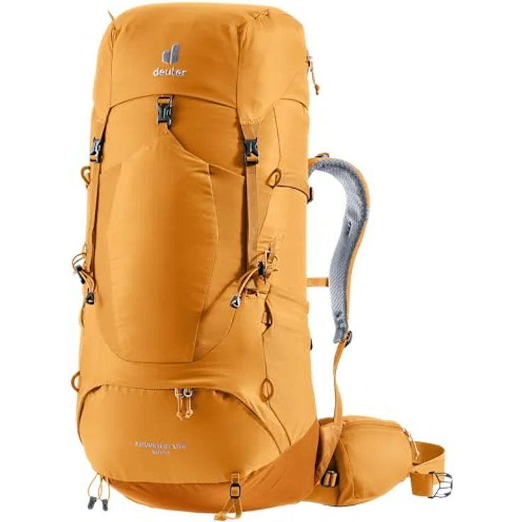 deuter AIRCONTACT LITE 50 + 10, Trekkingrucksack mit leichtem Eigengewicht, Pull-Forward Hüftflossen und belüftetem Kontaktrücken – Bild 1