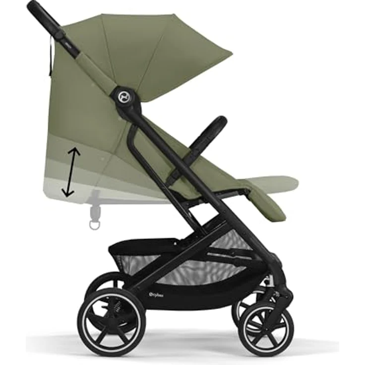 Cybex Beezy BLK/Moss Green-khaki PU1, Buggy mit maximalen Komfort und Sicherheit – Bild 5