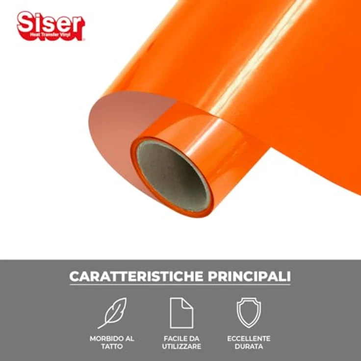Siser® P.S. Film Extra EasyWeed, PVC-freie Transferfolie für Schneideplotter, orange, 30,0 x 50,0 cm, 1 Rolle – Bild 2
