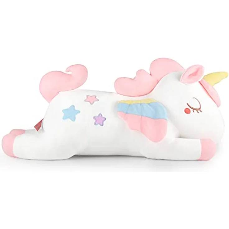 GAGAKU 66cm Plüsch Einhorn Kissen Einhorn Plüschtier Einhorn Kuscheltier Groß für Baby Mädchen Einhorn Geschenk zum Geburtstag und Jubiläum – Bild 5