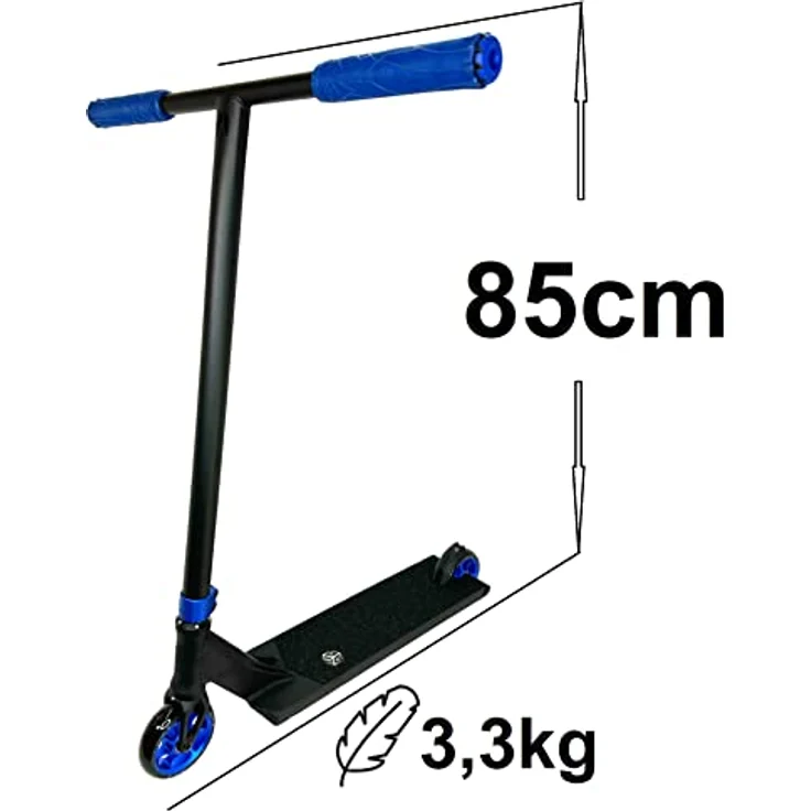 F26 Ethic DTC Erawan I Pandora I V2 Stunt-Scooter I Leichtgewichtig I Park I Hybrid I Street I Trick I Roller I Freestyle (Blau, 85cm) – Bild 3