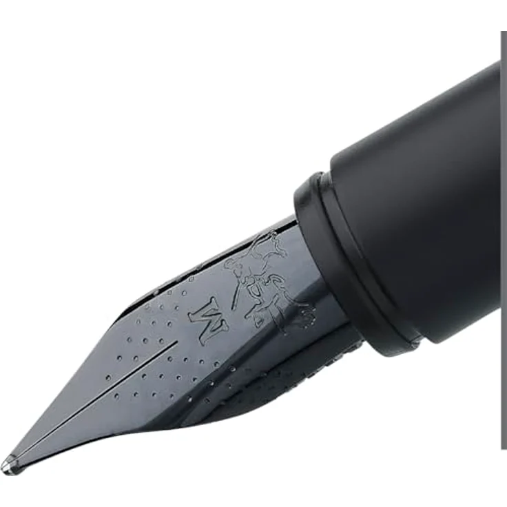 Faber-Castell Füllfederhalter Neo Slim, Design Füller mit Edelstahlfeder Breite M, mattes Metallgehäuse – Bild 3