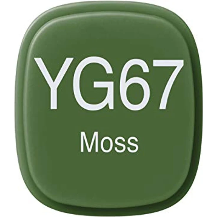 Copic Classic Marker Typ YG - 67, Moss, professioneller Layoutmarker mit dualem Spitzensystem und schnelltrocknender Tinte – Bild 3