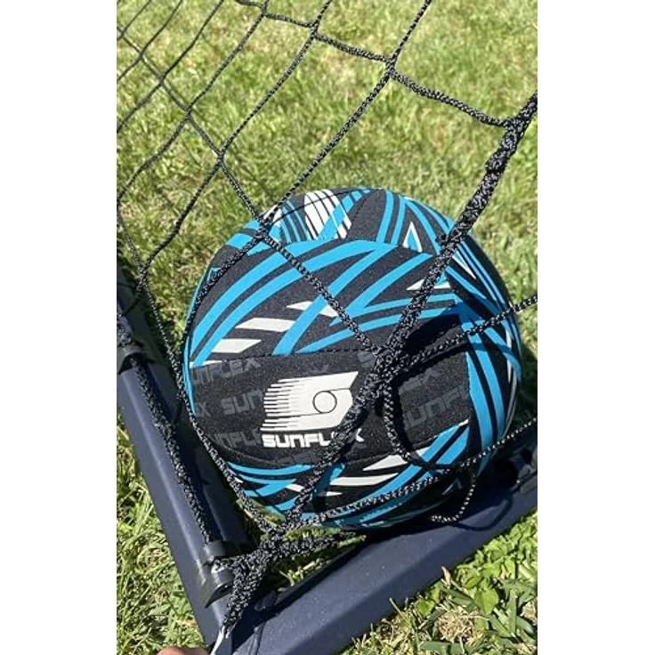 Sunflex® Beach und Funball Action Pro Größe 5, Neopren Volleyball weich und leicht für Wasser und Strand, extrem robust, rutschfester Grip, UV-beständig, Ø 21cm – Bild 4