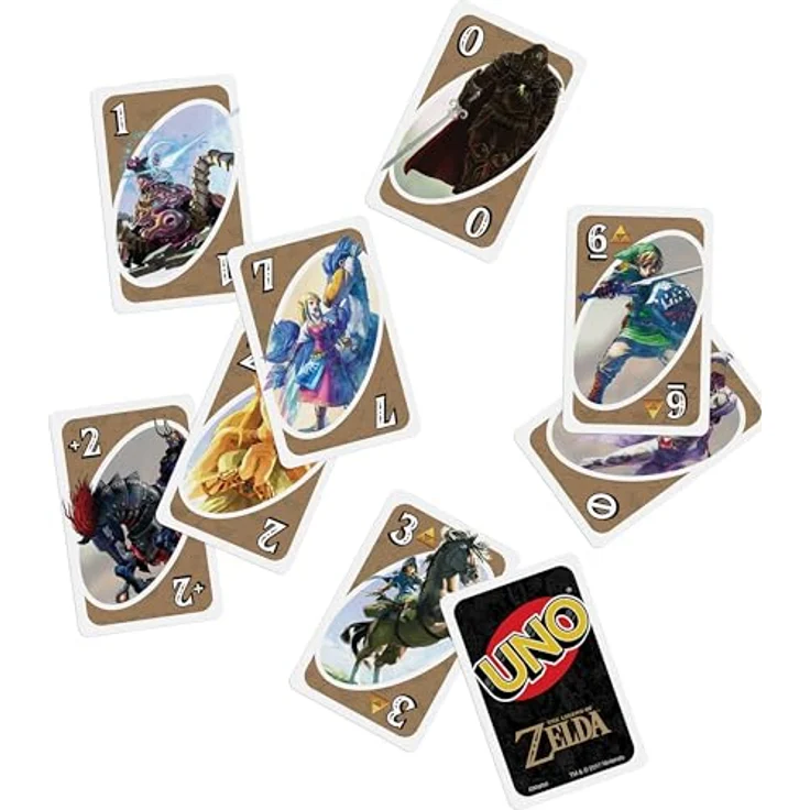 Mattel Games UNO The Legend of Zelda, Kartenspiel mit 112 Karten und Sonderregeln für Familienabende – Bild 4