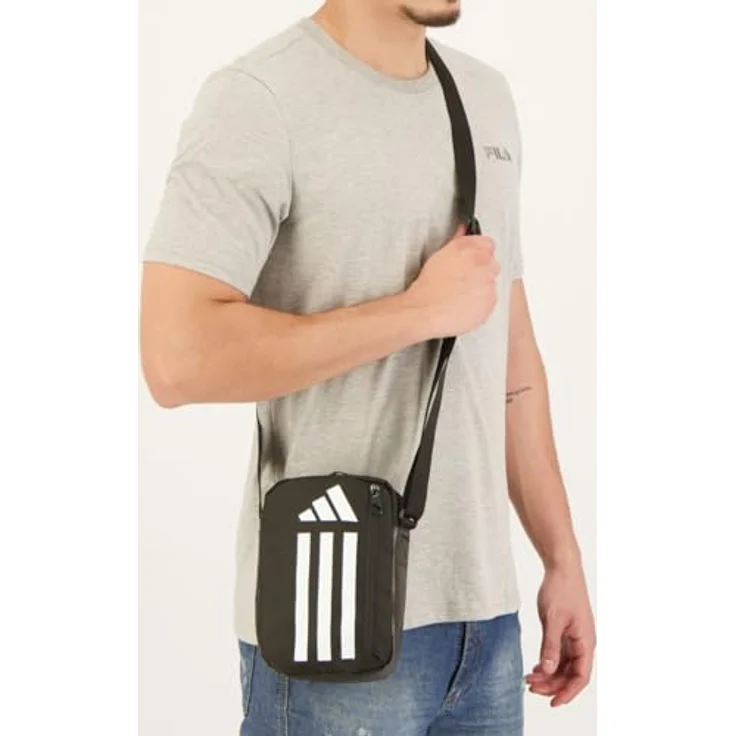 Adidas Performance Sporttasche ESSENTIALS TRAINING SCHULTERTASCHE, strapazierfähig mit unterteiltem Innenraum, schwarz – Bild 4