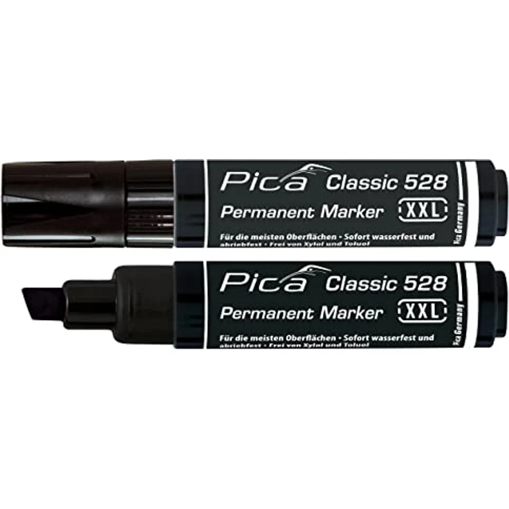 Pica Permanentmarker PICA Classic Permanent Marker XXL, 528/46/SB in schwarz, abrieb- und wasserfest, 2-12 mm Stiftspitze – Bild 2
