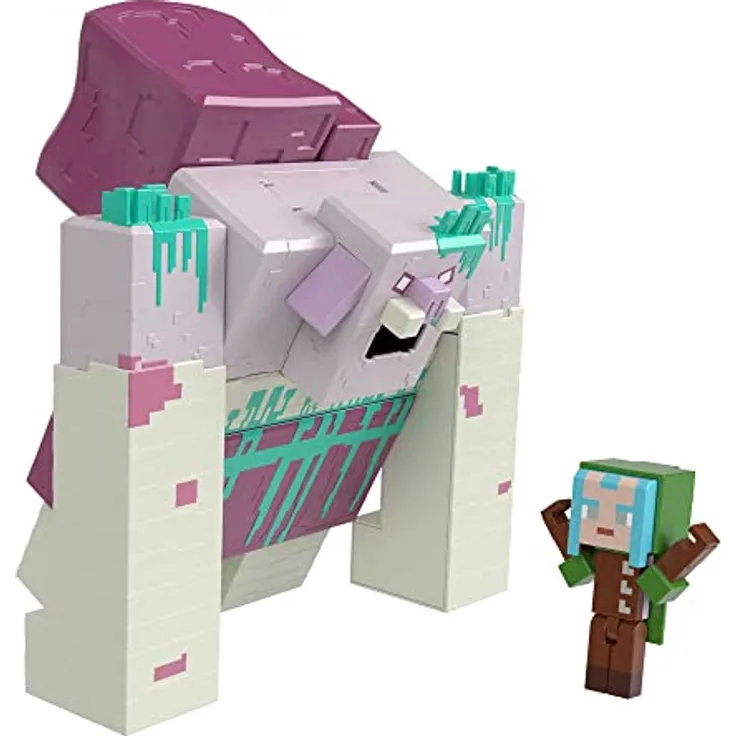 Minecraft Spielzeug, Legends Devourer Actionfigur, 1 Ranger Actionfigur und 2 Zubehörteile, Geschenkset zum Sammeln, HNC08