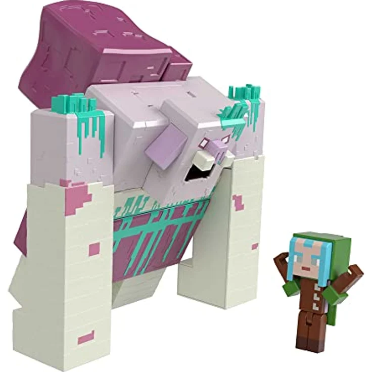 Minecraft Spielzeug, Legends Devourer Actionfigur, 1 Ranger Actionfigur und 2 Zubehörteile, Geschenkset zum Sammeln, HNC08 – Bild 1