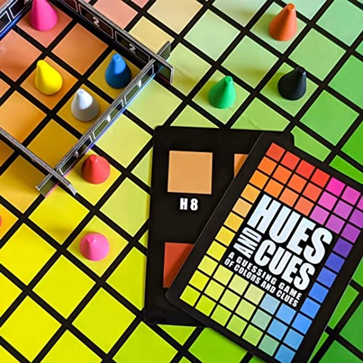 Rebel Hues and Cues, Mehrsprachiges Partyspiel mit 480 Farben und 100 Farbkarten, inkl. Deutsch – Bild 5