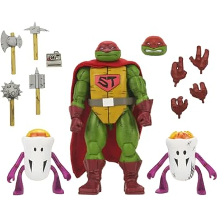 NECA Teenage Mutant Ninja Turtles (Mirage Comics) Actionfigur Super Turtle, 18 cm mit Zubehör, Fensterbox – Bild 1