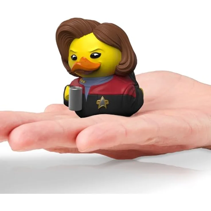 TUBBZ Kleine Kathryn Janeway Sammelbare Vinyl-Gummientenfigur - Star Trek Merchandise, Mini-TUBBZ 50% kleiner, offiziell lizenziert - Schwarz & Gold – Bild 4