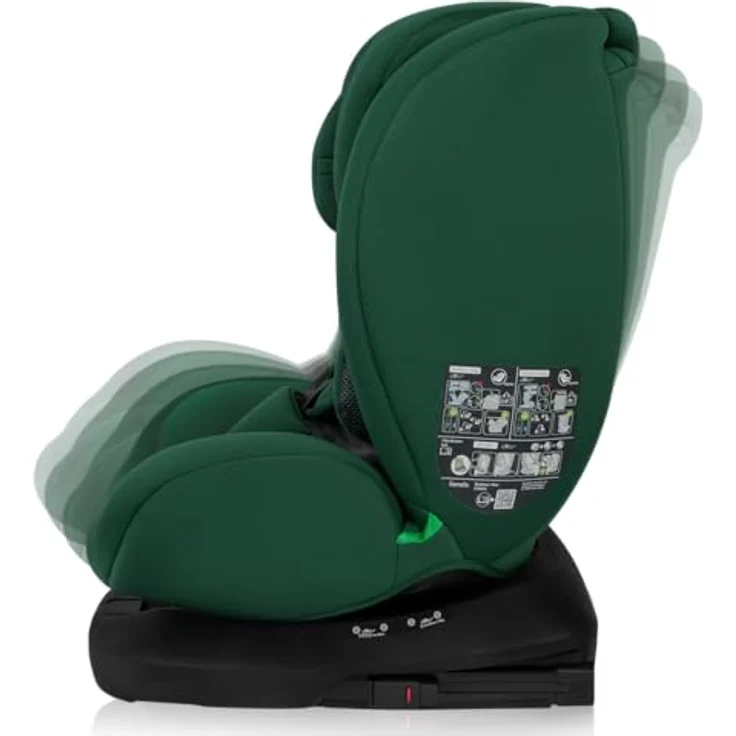 lionelo Autokindersitz BASTIAAN I-SIZE, i-Size / 0-36 kg / Isofix + Top Tether, ab Geburt bis 12 Jahre, Memory Foam, schwarz – Bild 6