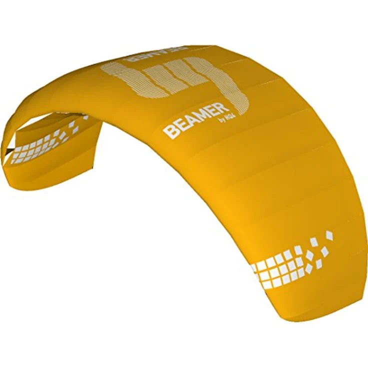 HQ HIGH QUALITY DESIGN HQ4-Kites 118211 Beamer 2.0 Yellow Vierleiner Lenkmatte Handlekite 2.0qm Spannweite 265cm inkl. 200/120kp Dyneemaschnüre 4x20m auf Quad-Handles 5-33 Knoten – Bild 3