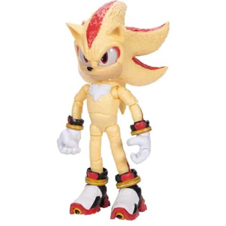 Sonic The Hedgehog Sonic 3 Movie Super Shadow Actionfigur, 13 cm hochbeweglich, offiziell lizenziert, für Jungen/Mädchen, empfohlen ab 3 Jahren – Bild 4