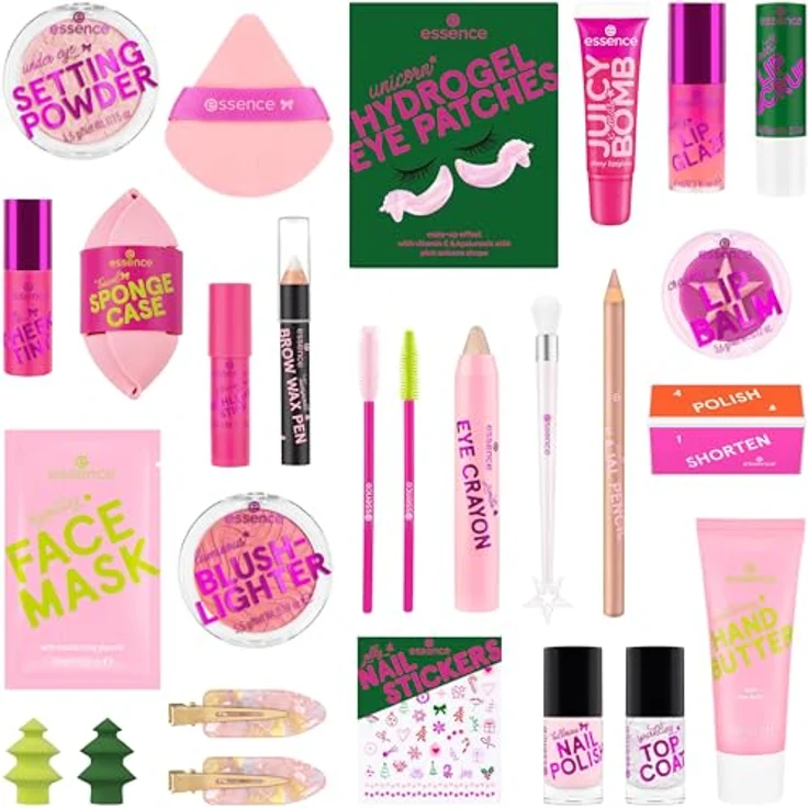 Essence Adventskalender little X-MAS WONDER, 24-teiliges Set mit exklusiven Make-up-Überraschungen und festlichem Design – Bild 3