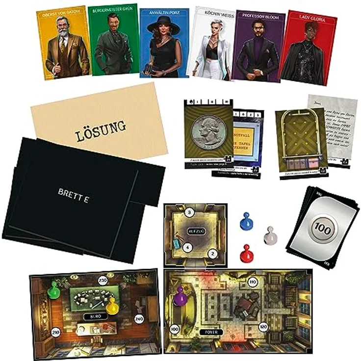 Hasbro Gaming Cluedo Escape Erpressung im Midnight Hotel, einmalig lösbares Escape-Room-Spiel für 1 − 6 Spieler, kooperatives Spiel – Bild 3