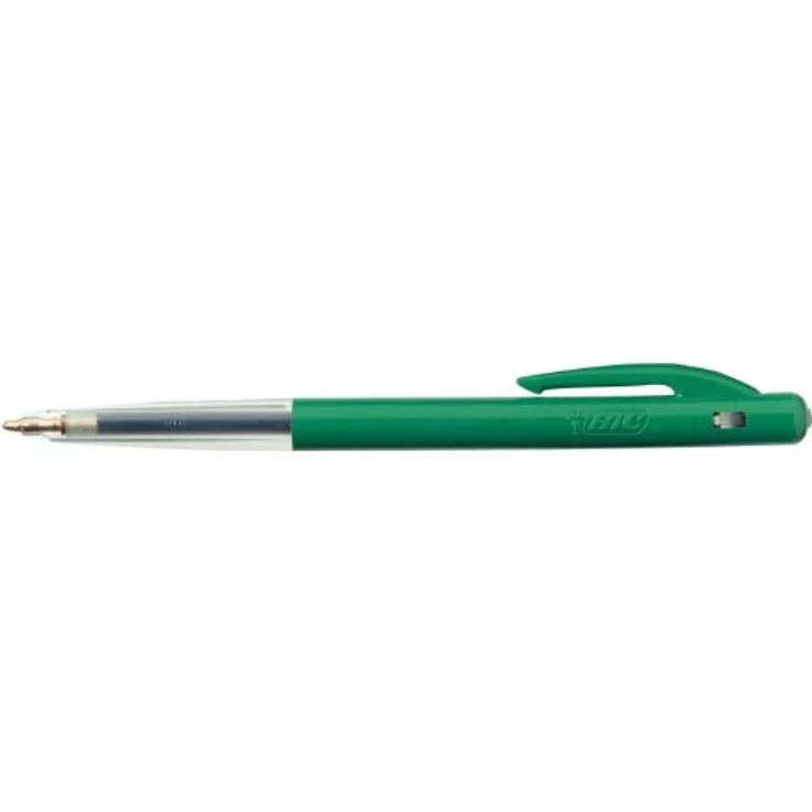 Bic M-10, Schreibstifte mit Druckmechanismus, 1 mm Strichstärke, 50 Stück, grün – Bild 1
