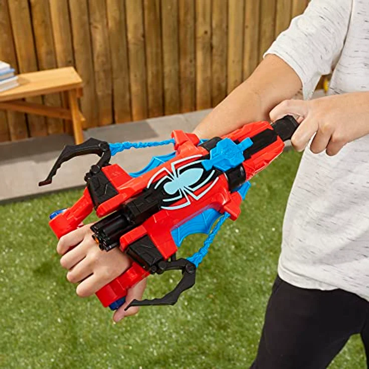 Marvel Spider-Man Dart & Splash Blaster, Superhelden-Spielzeug ab 5 Jahren, Nerf Spider-Man Blaster, spritzt Wasser – Bild 3