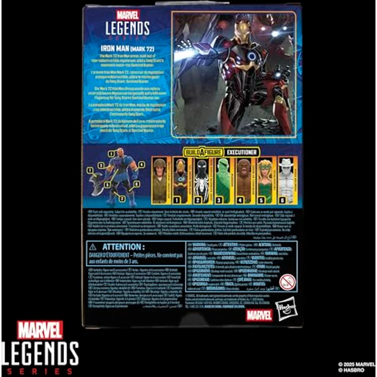 Marvel Legends Series Iron Man (Mark 72), Action-Figur mit 6 Accessoires und 15 cm Höhe – Bild 4