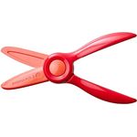 Fiskars Kinderschere, Ab 2 Jahren, Länge: 13 cm, Rot, Starter - Zum Erlernen des Schneidens, Kunststoffklingen und Griffe, Geeignet für Rechts- und Linkshänder, 1064065