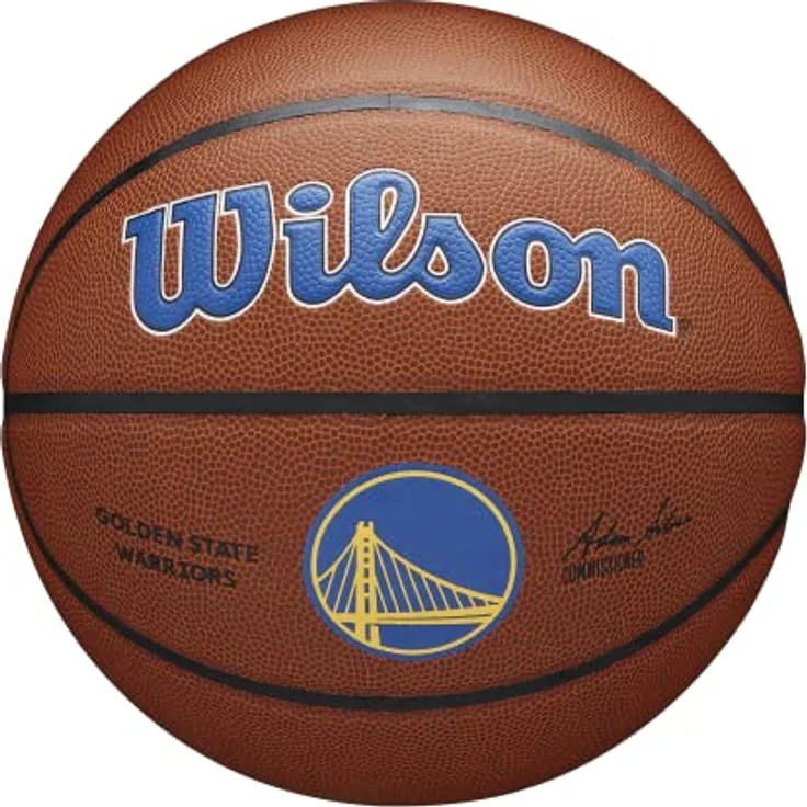 Wilson Basketball TEAM ALLIANCE, GOLDEN STATE WARRIORS, Indoor/Outdoor, Mischleder, Größe: 7 – Bild 1