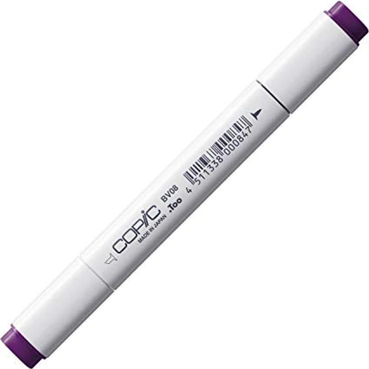 Copic Classic Marker Typ BV-08, Blue Violet, professioneller Layoutmarker mit dualem Spitzensystem, schnelltrocknend und wischfest – Bild 1