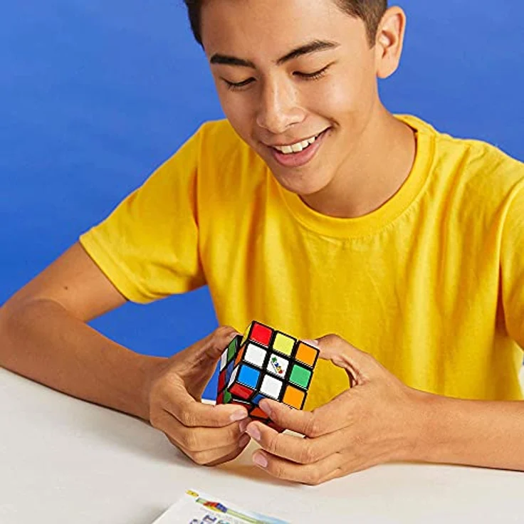 Rubik's 6063336 Original Farb-Matching Puzzle, Klassischer Problemlöserwürfel Verpackung, Einzelbett, Rubiks Cube 3x3 (Eco) – Bild 4