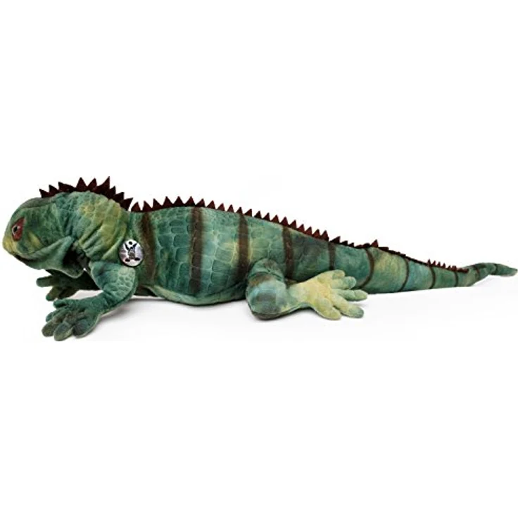 Kuscheltiere.biz Leguan Kuscheltier grün Iguana Echse Plüschtier 68 cm GRISU - Naturrealistisches Plüschtier aus hochwertigem Polyesterplüsch – Bild 5