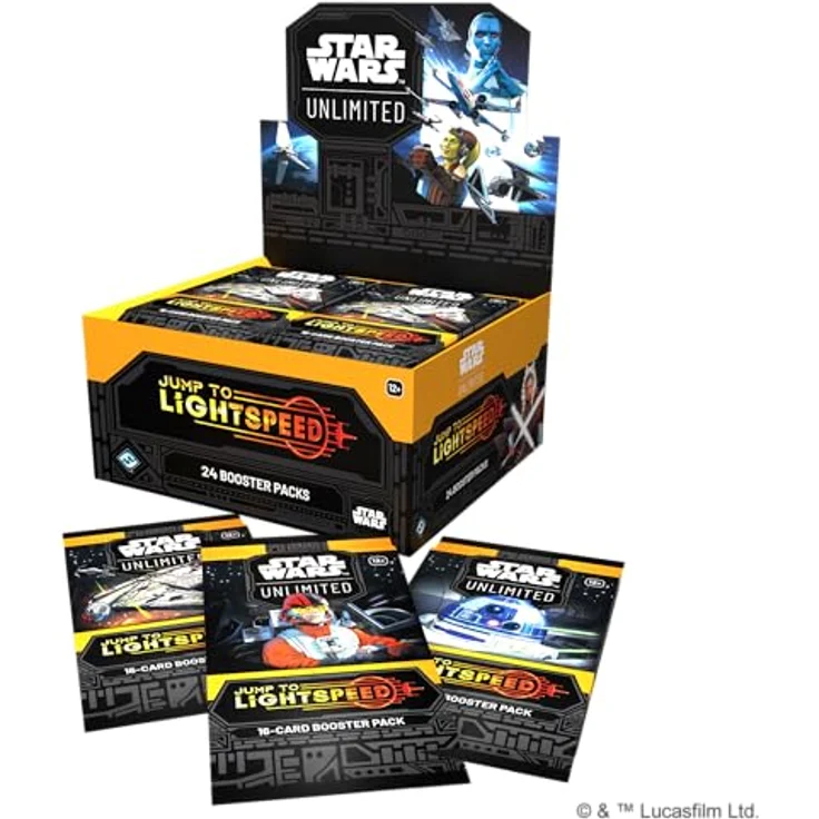 Fantasy Flight Games Star Wars: Unlimited TCG Jump to Lightspeed Booster Display, 24 Booster Packs mit 16 Karten pro Pack, inklusive seltener und legendärer Karten, für 2+ Spieler, 12+, Englisch – Bild 4