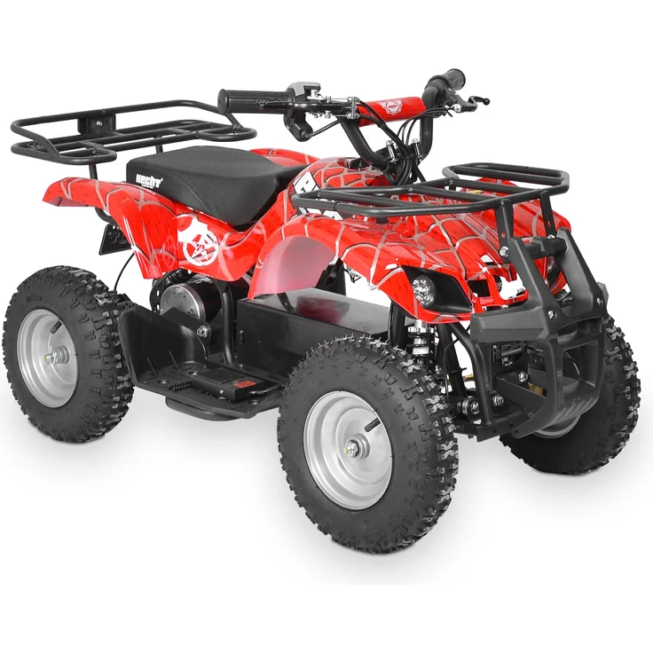 HECHT 56100 Kinder Quad Elektro | 1000W | bis 25km/h | bis 65kg | Scheibenbremsen | 36V | 12Ah Akku | Rot