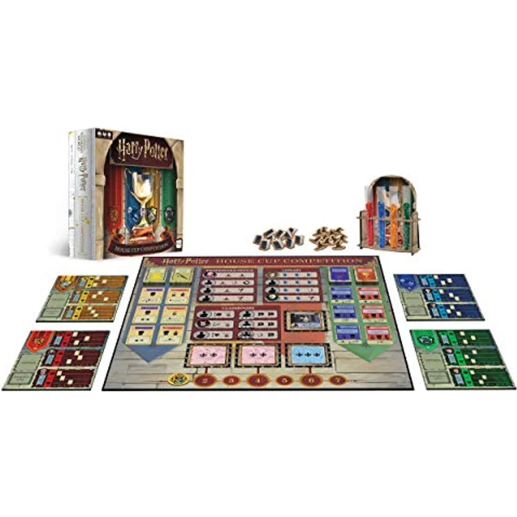 USAopoly Harry Potter: House Cup Competition, Brettspiel für 2 bis 4 Spieler, ab 11 Jahren, 75 Minuten Spielzeit, 1.751 kg – Bild 2