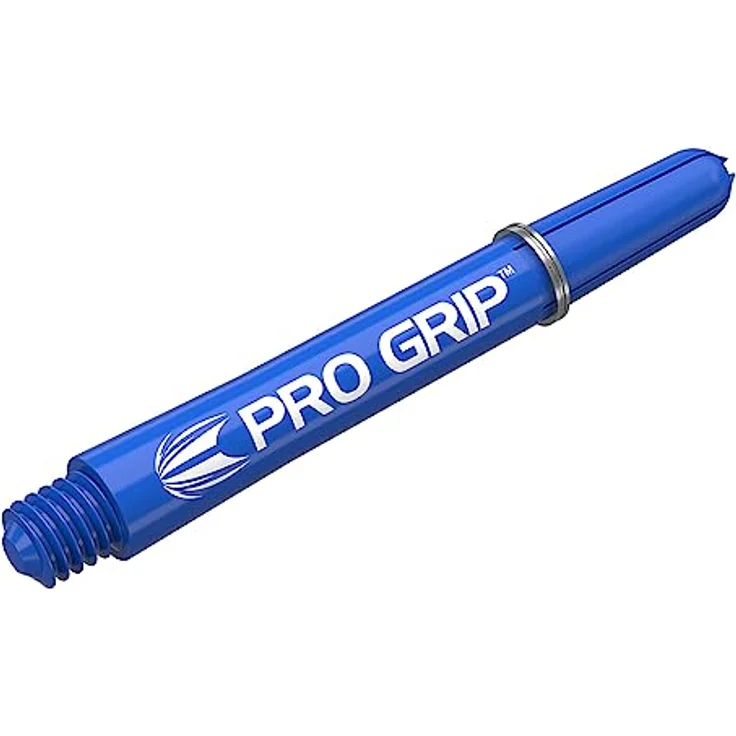 Target Darts Pro Grip Dartschäfte Mittel, 9er Set in Blau mit maximaler Flugkontrolle und stabiler Flugbahn – Bild 2