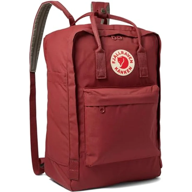 Fjällräven Kånken Laptop 17", Schulrucksack 42 cm mit gepolstertem Laptopfach, ox red – Bild 1
