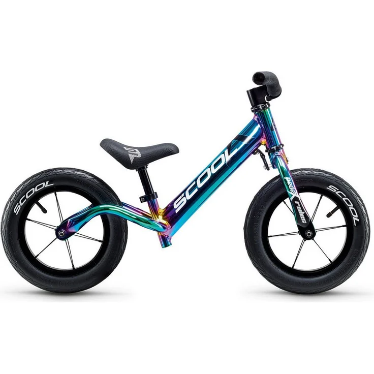 S’COOL Laufrad pedeX Rainbow, 12 Zoll, geeignet ab 1 Jahr, leicht und wendig für optimale Balanceförderung