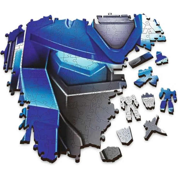 Trefl 20195 Wood Craft Transformers Puzzle Holz Contured, Mehrfarbig – Bild 2