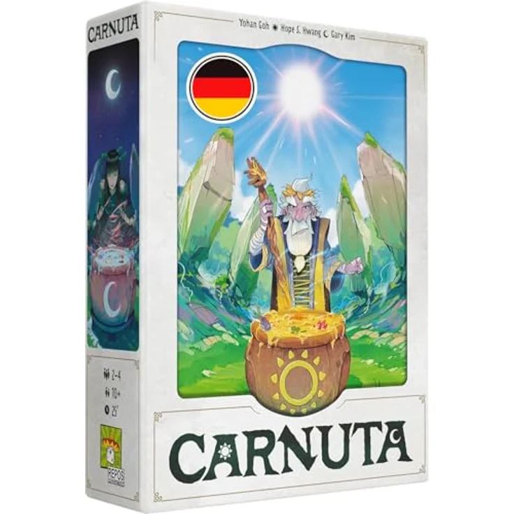 Asmodee Carnuta, Familienspiel für 2-4 Spieler, 10+ Jahre, 25 Minuten Spielzeit, mit innovativen Runen und wunderschöner Gestaltung, Deutsch – Bild 1
