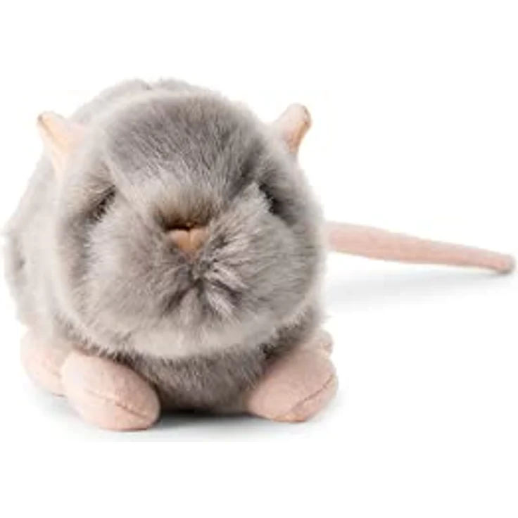 Animigos World of Nature Quietschende Ratte Premium Stofftier, fast 18 cm lang, umweltfreundlich, braun – Bild 2