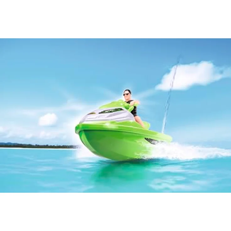 Carson 500108052 Jetski, ferngesteuertes Boot 2.4GHz mit 30 Minuten Fahrzeit, grün – Bild 4
