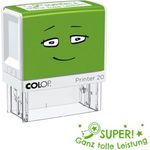 COLOP Motivstempel NIO School, selbstfärbend mit Motivationsmotiv, Abdruckgröße 38 x 14 mm