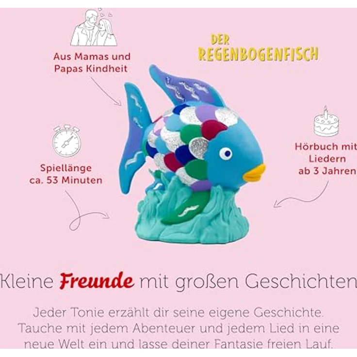 tonies Hörspielfigur Der Regenbogenfisch, Glitzerschuppen, 53 Minuten Spielzeit – Bild 4