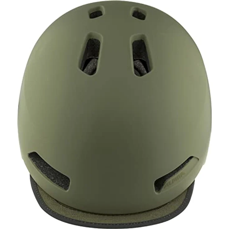 ALPINA BROOKLYN - Urban Fahrradhelm mit LED-Licht, robust und komfortabel, olive matt, 52-57 cm – Bild 2