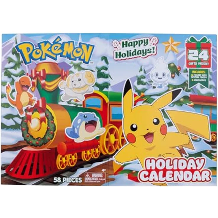 Pokémon PKW3623 - Battle Figure Adventskalender 2024, offizieller Pokémon Kalender mit 24 Überraschungen, ab 4 Jahren – Bild 1