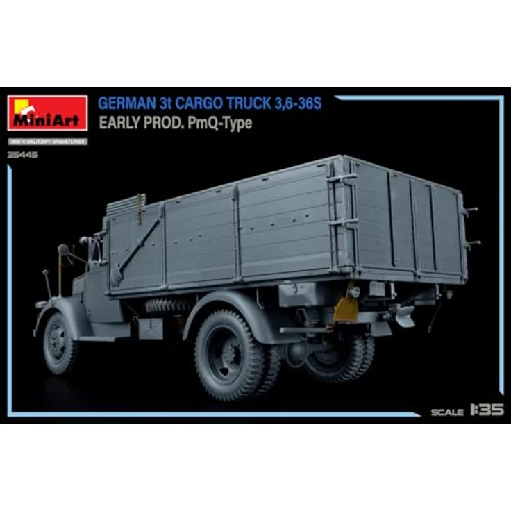 Other 1:35 Dt. 3t. Cargo Truck, Modellfahrzeug mit detaillierten Photoätzteilen und 6 Decal-Varianten für Dioramen – Bild 3