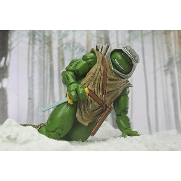 NECA Leonardo Hunter Scale Action Figur 18 cm, beweglich, basierend auf Mirage Comics – Bild 4