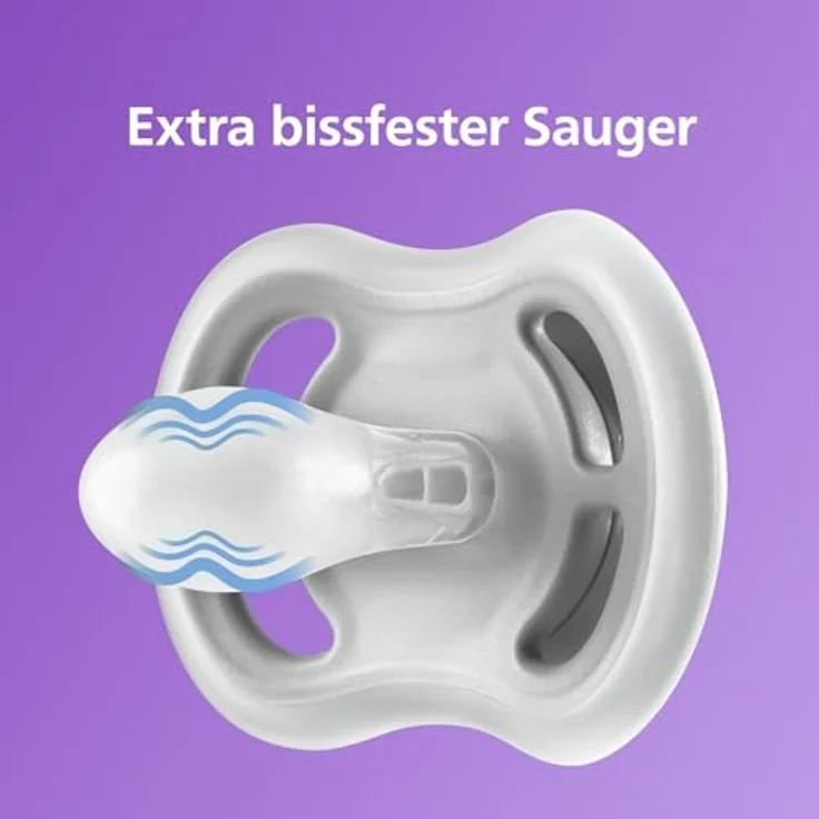 Philips Avent ultra air Nighttime Schnuller, 2er Pack, BPA-frei, atmungsaktiv, leuchtet im Dunkeln, für Babys ab 18 Monaten, inklusive Transport- und Sterilisationsbox (SCF376/23) – Bild 3
