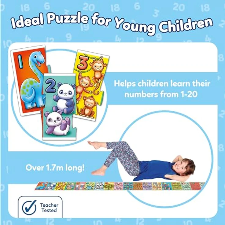 Orchard Giant Number Puzzle, Zahlenpuzzle 1-20 mit großen, robusten Teilen und Lernleitfaden für Kinder ab 3 Jahren – Bild 3