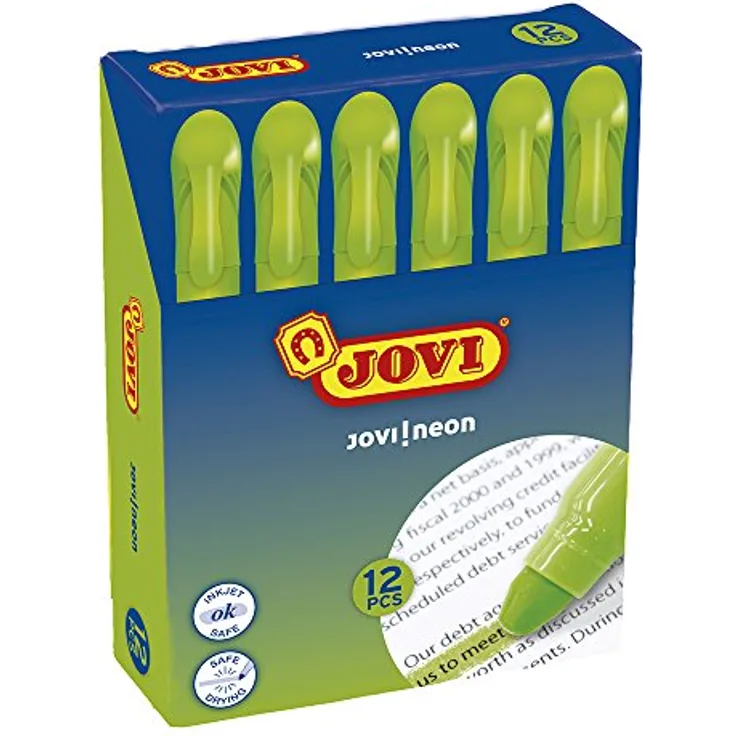 Jovi Etui mit Gelmarkierung, 12 Stück, Grün (181818)